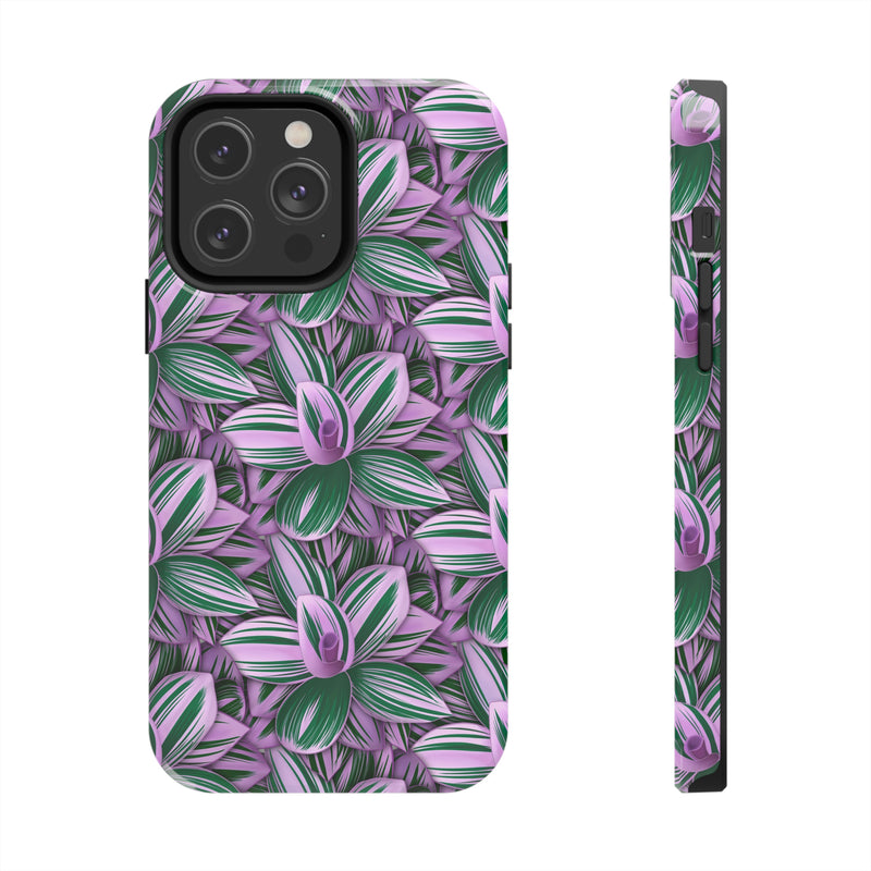 Tradescantia Nanouk Phone Case, Phone Case, Printify, Accessories, Glossy, iPhone Cases, Matte, Phone accessory, Phone Cases, Samsung Cases, Laura Christine Photography & Design, laurachristinedesign.com