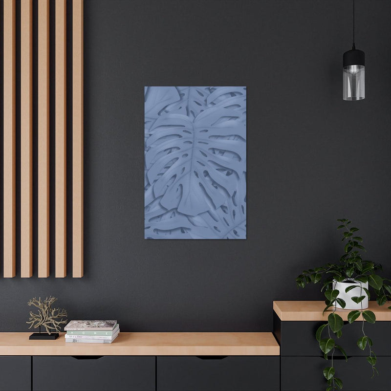 Slate Blue Monstera Canvas, Canvas, Laura Christine Photography & Design, Art & Wall Decor, Canvas, Hanging Hardware, Home & Living, Indoor, Laura Christine Photography & Design, laurachristinedesign.com