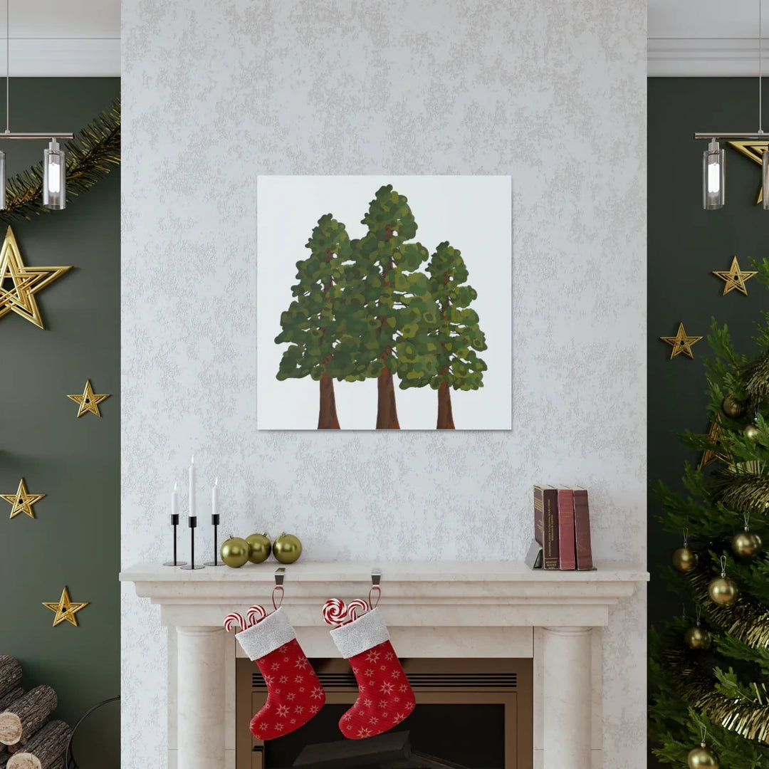 Coastal Redwoods Canvas - Stretched Cotton Canvas Art Print | Matte Finish Wall Hanging Artwork