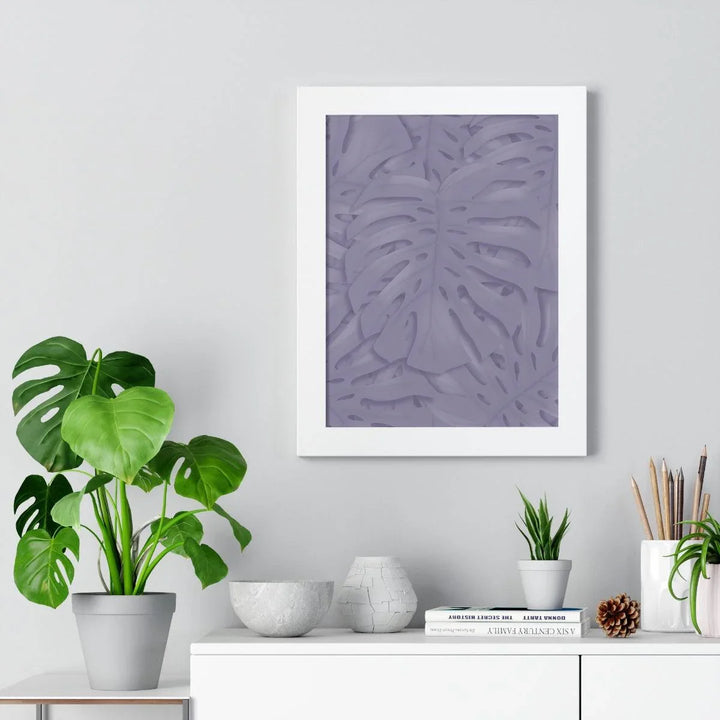 Violet Monstera Framed Print, Poster, Laura Christine Photography & Design, Framed, Home & Living, Indoor, Paper, Posters, Laura Christine Photography & Design, laurachristinedesign.com