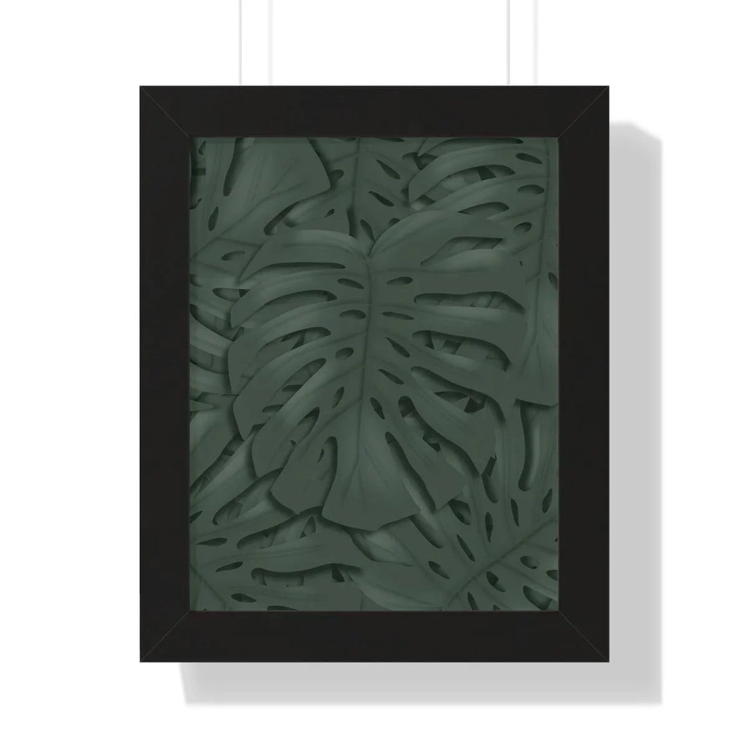Deep Green Monstera Framed Print, Poster, Laura Christine Photography & Design, Framed, Home & Living, Indoor, Paper, Posters, Laura Christine Photography & Design, laurachristinedesign.com