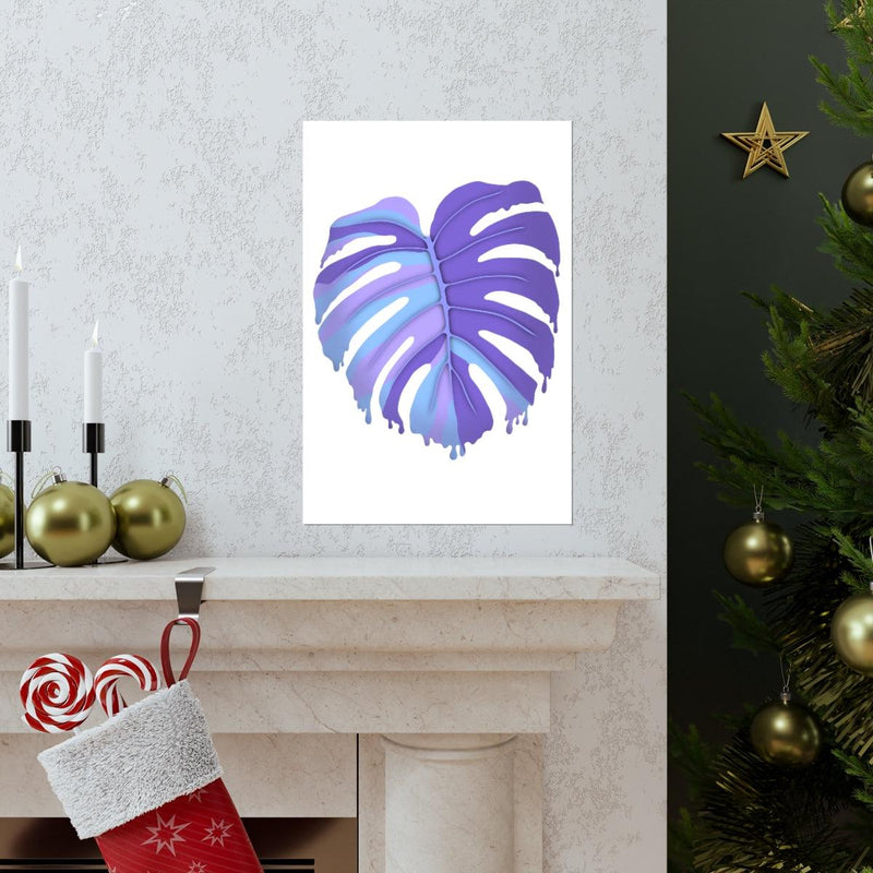 Melting Monstera, Purple - Print, Poster, Laura Christine Photography & Design, Back to School, Home & Living, Indoor, Matte, Paper, Posters, Valentine&