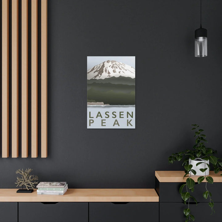 Lassen Peak Minimalist Canvas, Canvas, Printify, Art & Wall Decor, Canvas, Hanging Hardware, Home & Living, Indoor, Laura Christine Photography & Design, laurachristinedesign.com