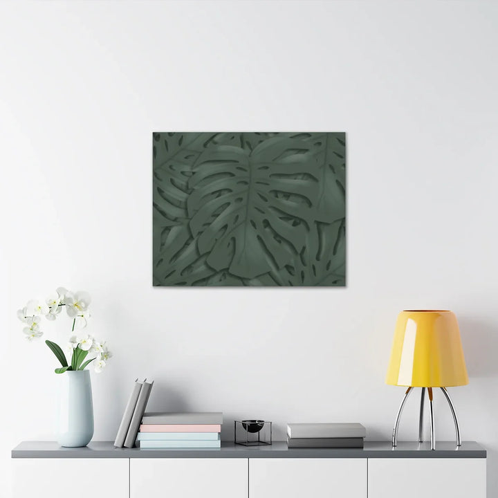 Monstera Canvas Art | Tropical Leaf Canvas Art Print - Matte Finish & Durable Cotton