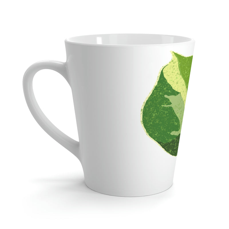 Taza Manjula Pothos Latte, 12 oz