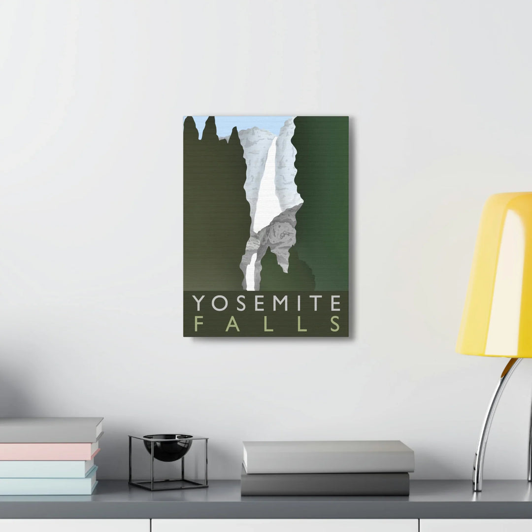 Minimalist Canvas Art – Yosemite Waterfall Canvas Art Print With Matte Finish