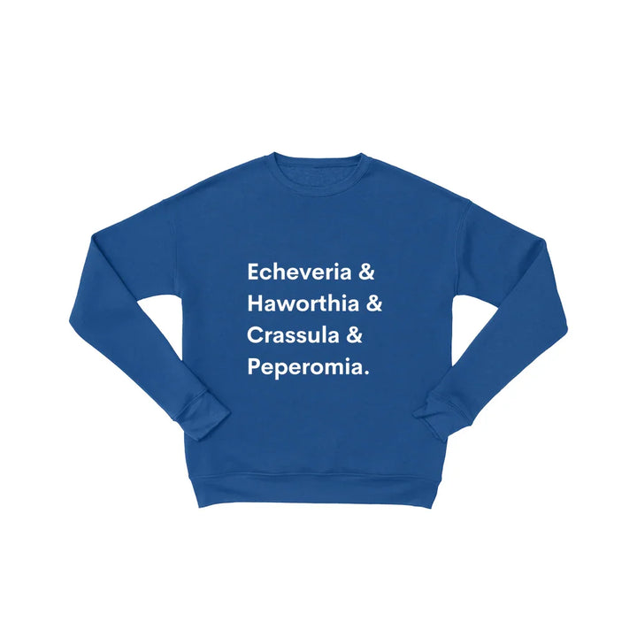 House Plant Sweatshirt - Cozy Cotton Blend Sweater With Botanical Print