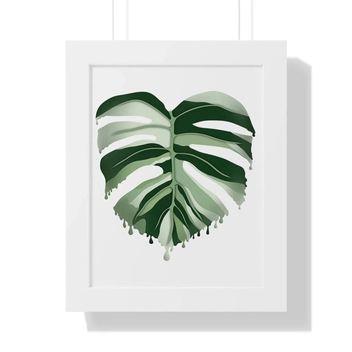 Melting Monstera (Albo) Framed Print, Poster, Laura Christine Photography & Design, Framed, Home & Living, Indoor, Paper, Posters, Laura Christine Photography & Design, laurachristinedesign.com