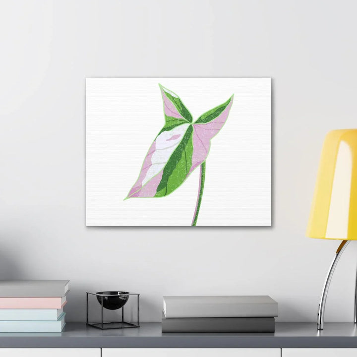 Syngonium Tricolor Canvas | Botanical Canvas Art Print With Matte Finish - Laura Christine Photography & Design