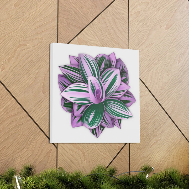 Tradescantia Nanouk Canvas – Botanical Canvas Art Print | Matte Finish Wall Decor - Laura Christine Photography & Design