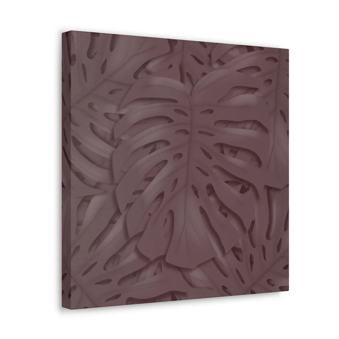 Monstera Canvas Art | Durable Matte Finish Canvas Art Print with Natural Leaf Hole Decor