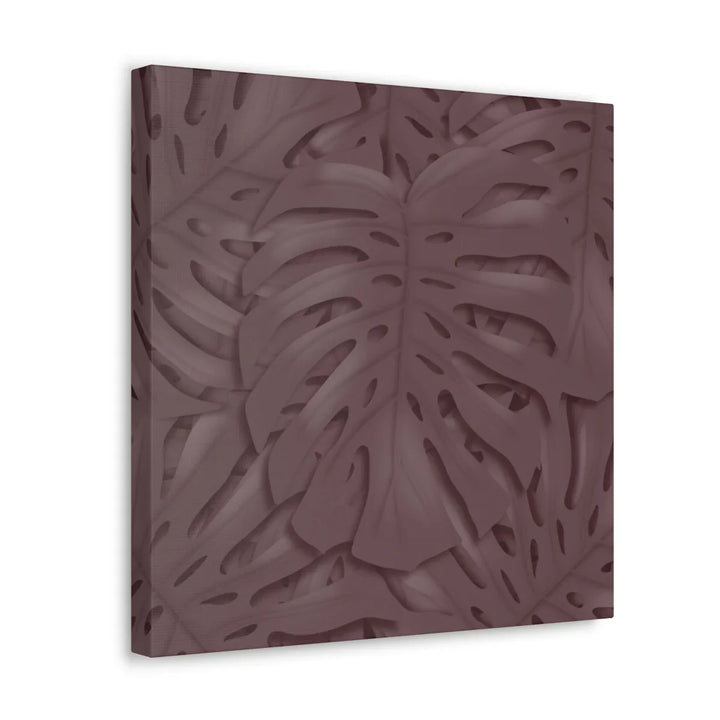 Monstera Canvas Art | Durable Matte Finish Canvas Art Print with Natural Leaf Hole Decor