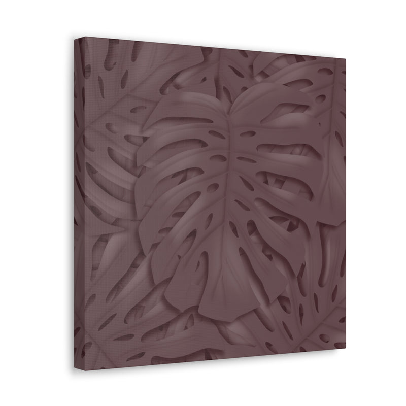 Merlot Monstera Canvas