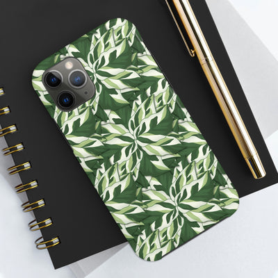 Calathea White Fusion Phone Case, Phone Case, Printify, Accessories, Android, Calathea, Gift, Glossy, House Plant, Illustration, Indoor Plant, Iphone, iPhone Cases, Matte, Mobile, Phone accessory, Phone Case, Phone Cases, Plant, Prayer Plant, Protective Case, Samsung Cases, White Fusion, Laura Christine Photography & Design, laurachristinedesign.com