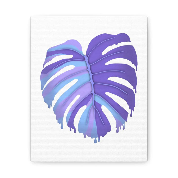 Purple Monstera Canvas - Modern Canvas Art Print | Botanical Wall Decor - Laura Christine Photography & Design