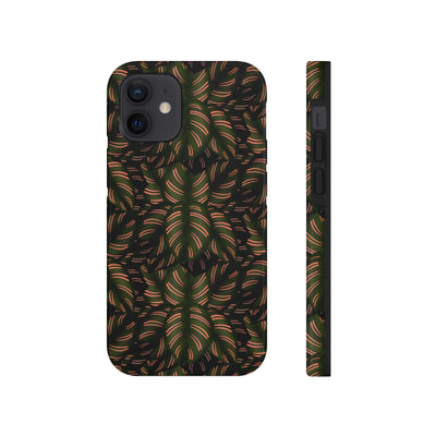 Calathea Pinstripe Phone Case, Phone Case, Printify, Accessories, Glossy, iPhone Cases, Matte, Phone accessory, Phone Cases, Samsung Cases, Laura Christine Photography & Design, laurachristinedesign.com