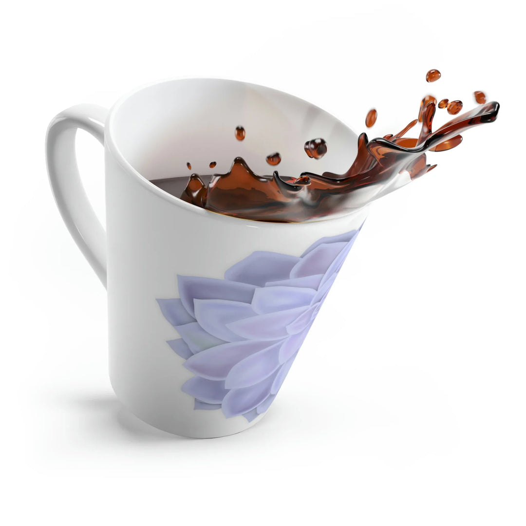 Succulent Mug - Durable Ceramic Coffee Mug With Easy Grip Handle & Pastel Design