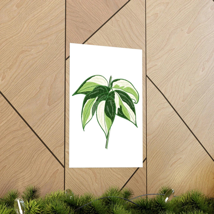 Philodendron 'Cream Splash' Print, Poster, Printify, Back to School, Home & Living, Indoor, Matte, Paper, Posters, Valentine's Day promotion, Laura Christine Photography & Design, laurachristinedesign.com
