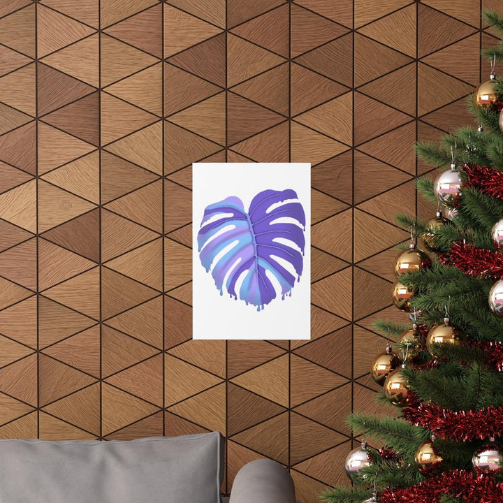 Melting Monstera, Purple - Print, Poster, Laura Christine Photography & Design, Back to School, Home & Living, Indoor, Matte, Paper, Posters, Valentine's Day promotion, Laura Christine Photography & Design, laurachristinedesign.com