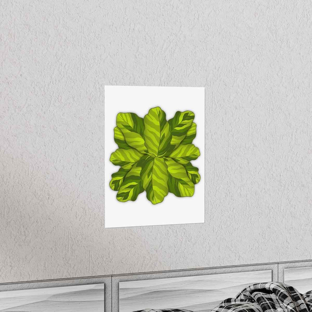 Calathea Yellow Fusion Print – Botanical Wall Art on Museum-Grade Paper Unframed