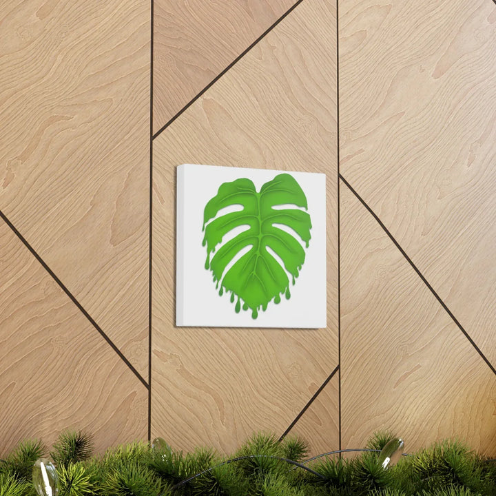 Melting Monstera Canvas | Large Botanical Canvas Art Print With Matte Finish