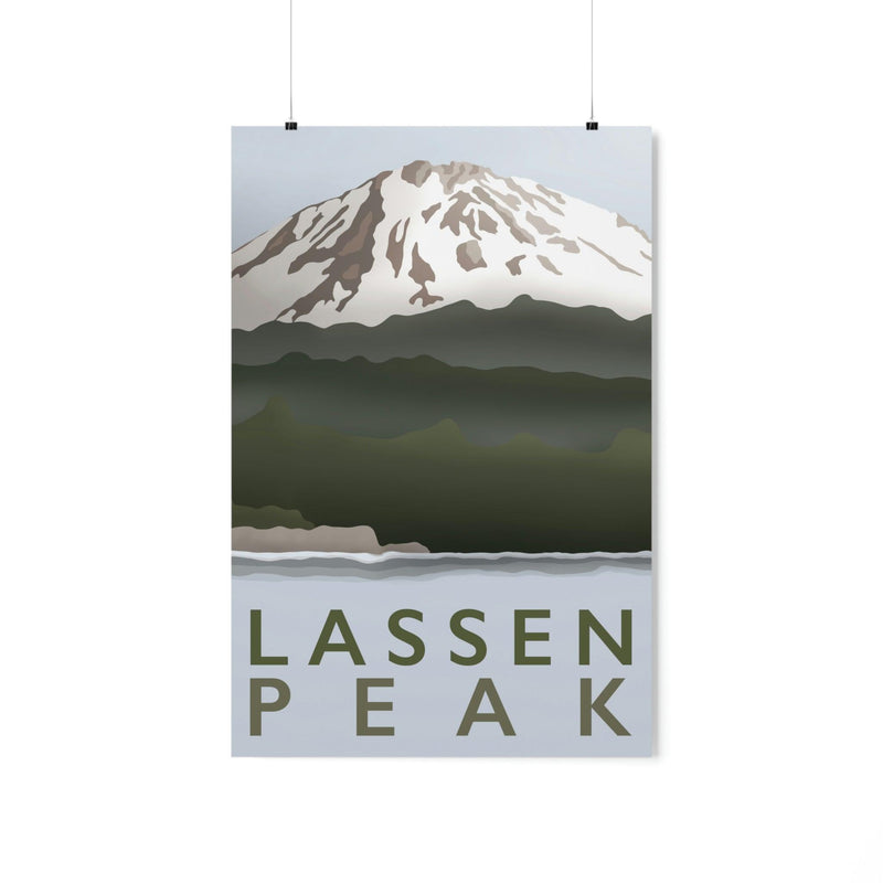 Lassen Peak Minimalist Print, Poster, Printify, Back to School, Home & Living, Indoor, Matte, Paper, Posters, Valentine&