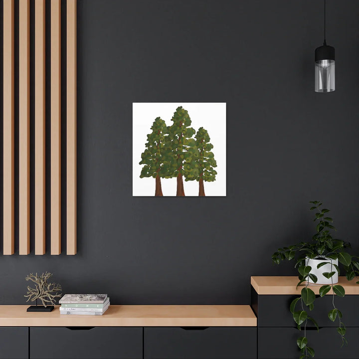 Coastal Redwoods Canvas - Stretched Cotton Canvas Art Print | Matte Finish Wall Hanging Artwork
