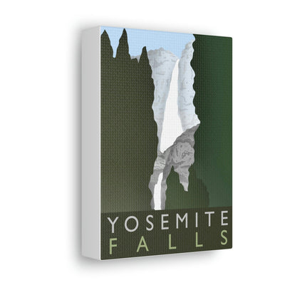 Yosemite Falls Minimalist Canvas, Canvas, Printify, Art & Wall Decor, Canvas, Hanging Hardware, Home & Living, Indoor, Laura Christine Photography & Design, laurachristinedesign.com