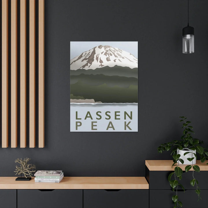 Lassen Peak Minimalist Canvas, Canvas, Printify, Art & Wall Decor, Canvas, Hanging Hardware, Home & Living, Indoor, Laura Christine Photography & Design, laurachristinedesign.com