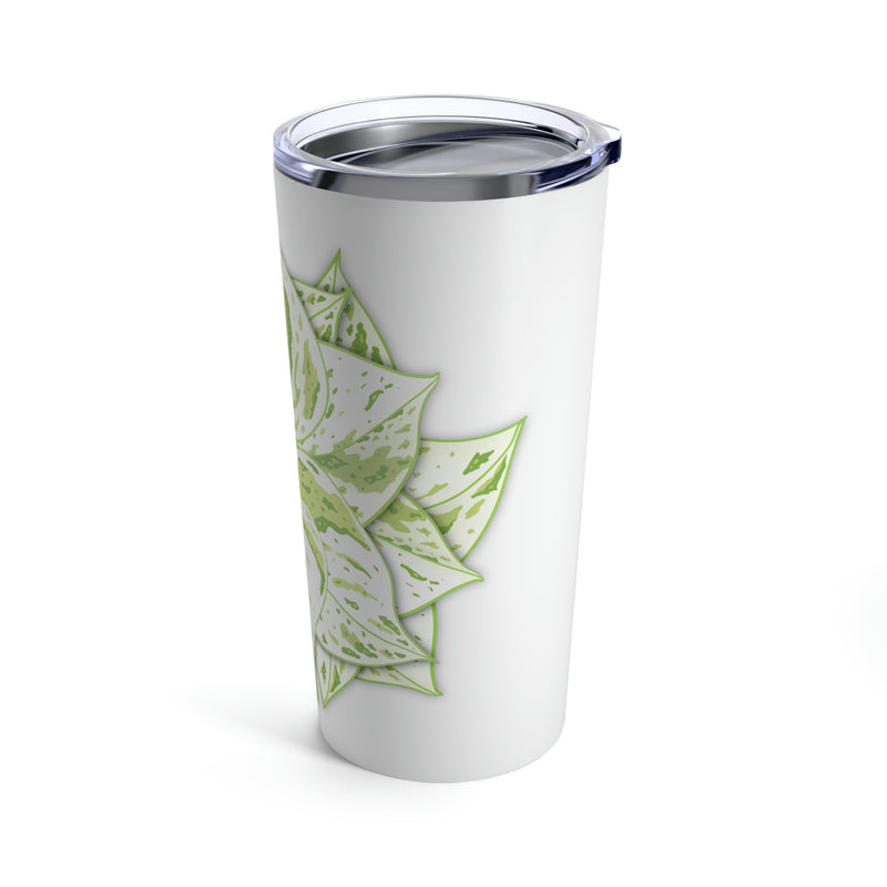 Snow Queen Pothos Tumbler