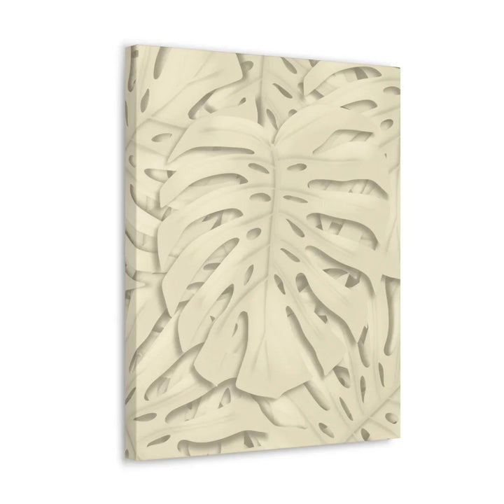 Soft Beige Monstera Canvas, Canvas, Laura Christine Photography & Design, Art & Wall Decor, Canvas, Hanging Hardware, Home & Living, Indoor, Laura Christine Photography & Design, laurachristinedesign.com