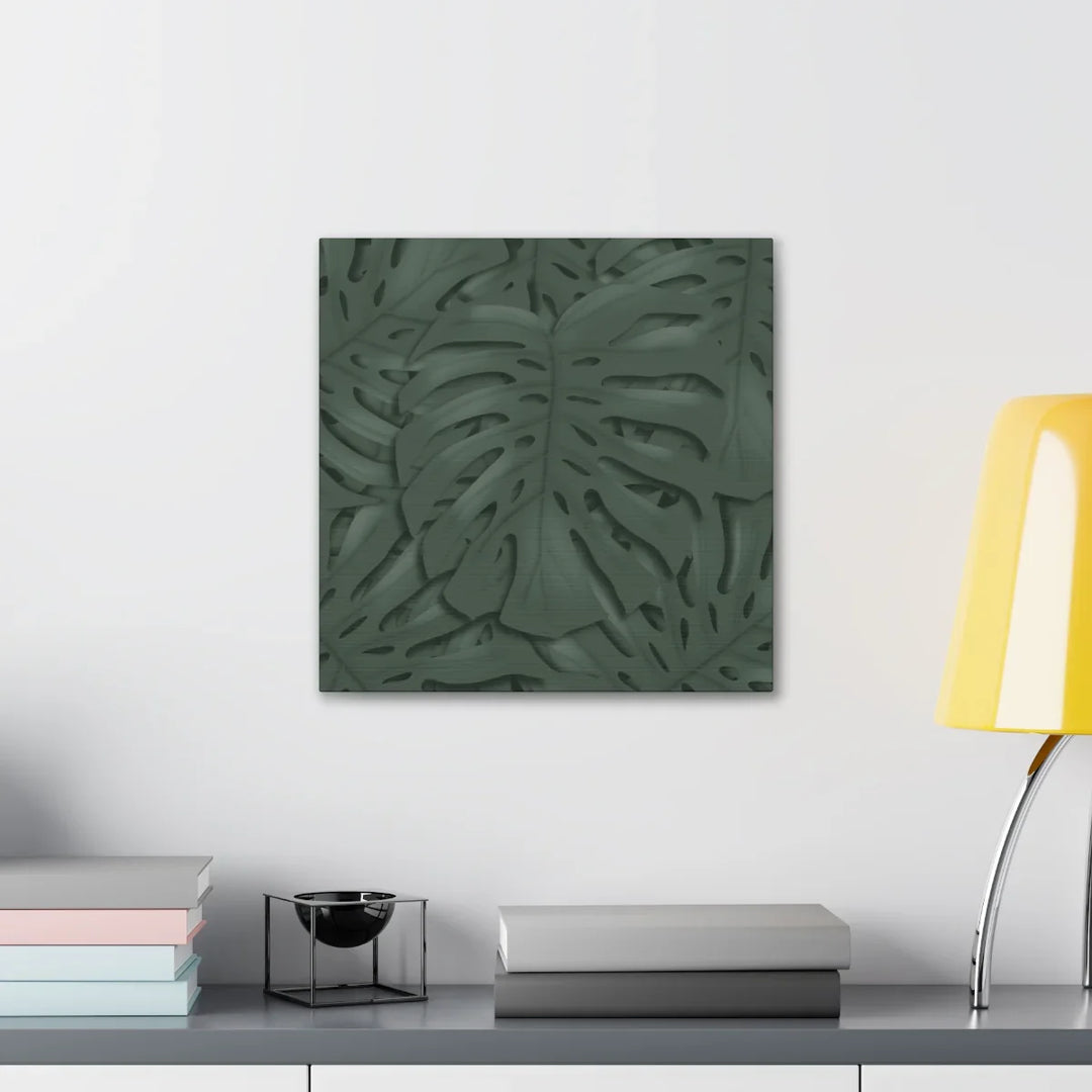 Monstera Canvas Art | Tropical Leaf Canvas Art Print - Matte Finish & Durable Cotton