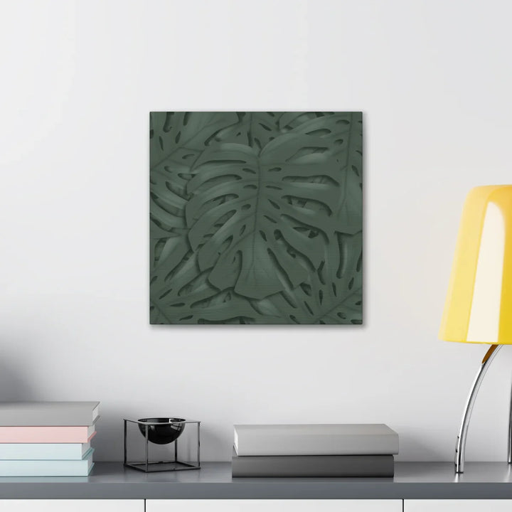 Monstera Canvas Art | Tropical Leaf Canvas Art Print - Matte Finish & Durable Cotton