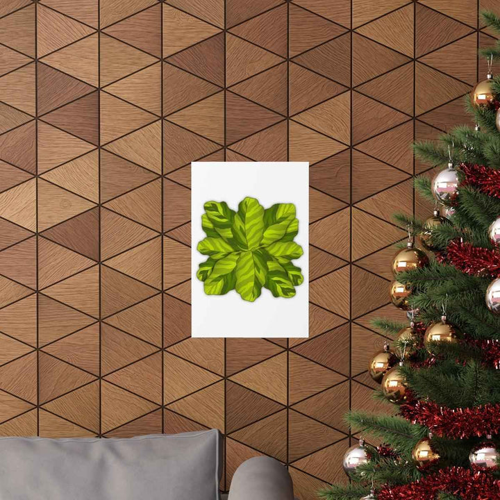 Calathea Yellow Fusion Print – Botanical Wall Art on Museum-Grade Paper Unframed