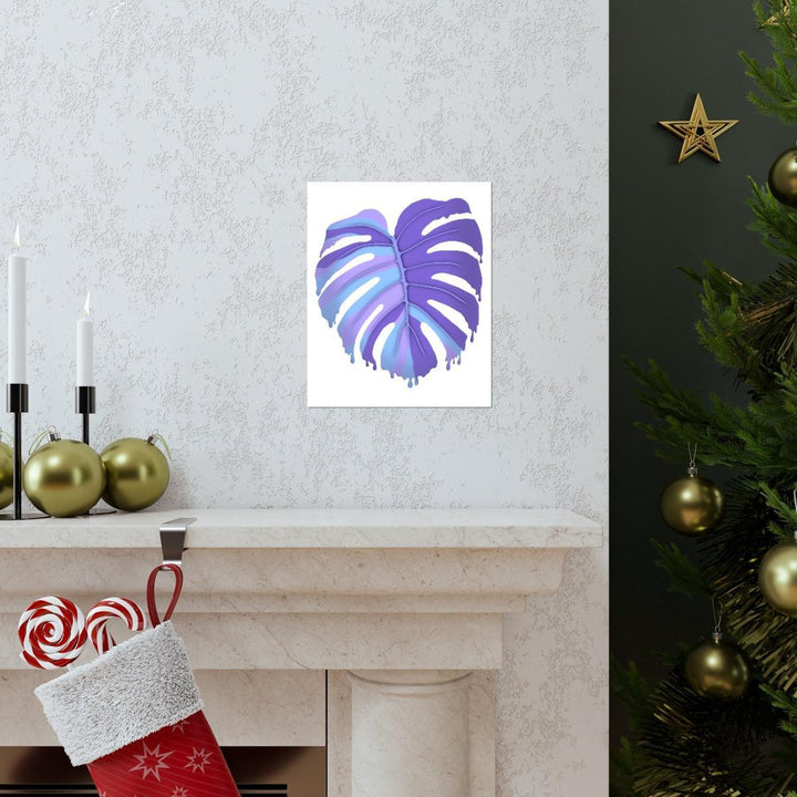 Melting Monstera, Purple - Print, Poster, Laura Christine Photography & Design, Back to School, Home & Living, Indoor, Matte, Paper, Posters, Valentine's Day promotion, Laura Christine Photography & Design, laurachristinedesign.com