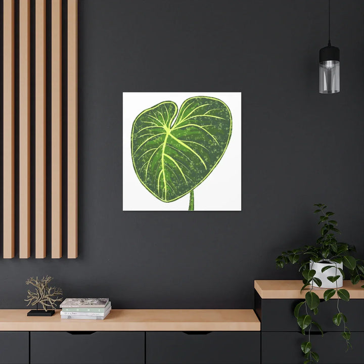 Philodendron Gloriosum Canvas - Stretched Canvas Art Print | Matte Indoor Wall Art - Laura Christine Photography & Design