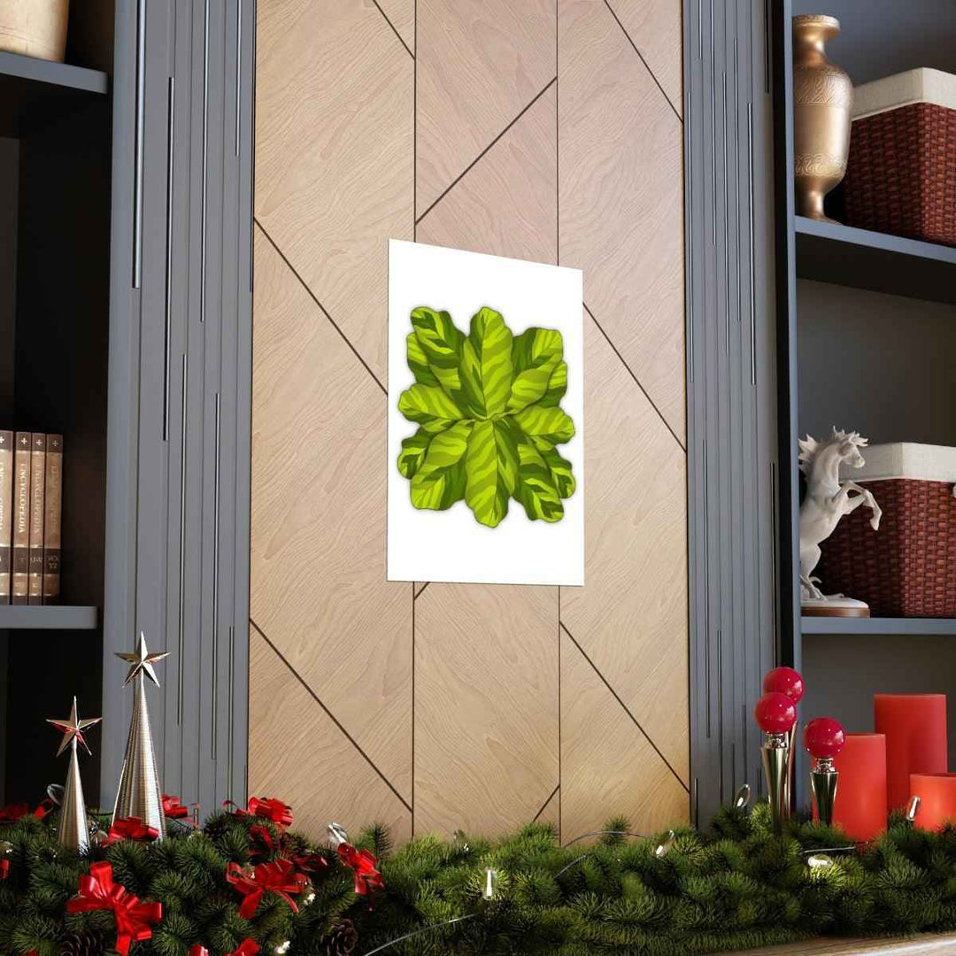 Calathea Yellow Fusion Print – Botanical Wall Art on Museum-Grade Paper Unframed