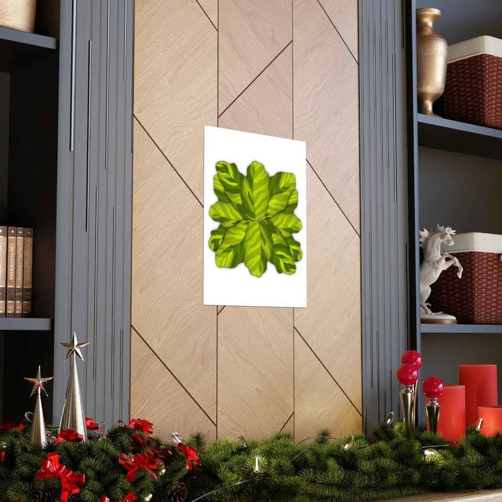 Calathea Yellow Fusion Print – Botanical Wall Art on Museum-Grade Paper Unframed