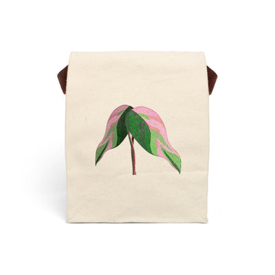 Pink Princess Philodendron Lunch Bag, Bags, Laura Christine Photography & Design, Accessories, Bags, Dining, DTG, Home & Living, Kitchen, Kitchen Accessories, Lunch bag, Reusable, Totes, Laura Christine Photography & Design, laurachristinedesign.com